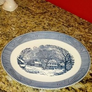Vintage Early Winter Platter
